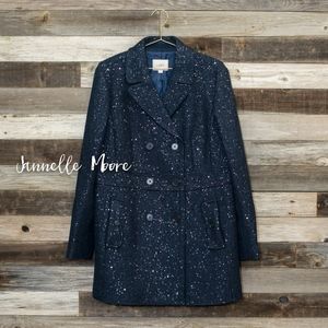 LOFT Glitter Pea Coat